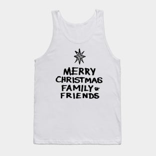 Merry Christmas Family and Friends Tank Top